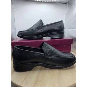 New CODIA Women's Black Leather Loafers‎ EUR 38 US 8 Designer